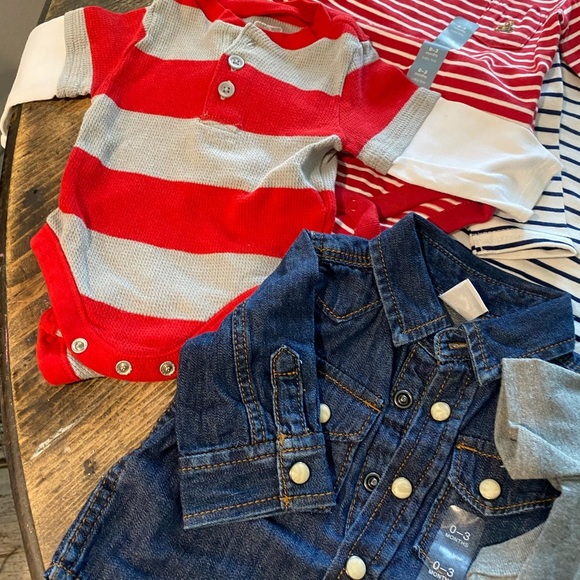 18 BABY BOY tops 💙❤️some long/shone short sleeve. 1/2 are NEW! Why pay full $$? - Picture 7 of 13